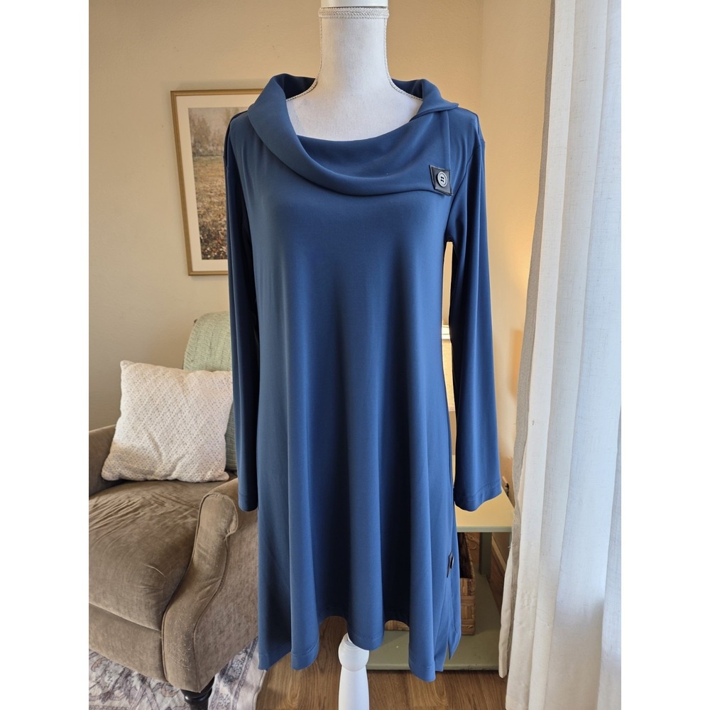 Joseph Ribkoff Tunic Blue Size 8 Long Sleeve Flowy